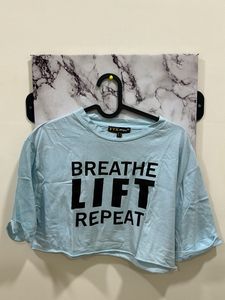 Blue Crop Top