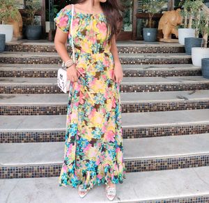 Off Shoulder Maxi Dress