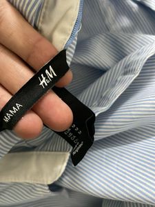 H&amp;M Striped Blue Shirt  Top