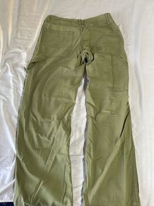 cargo bershka pant green