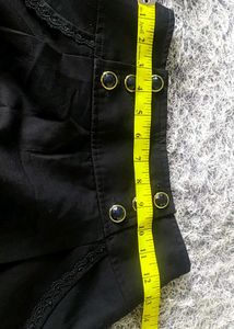 Black High-Waisted Shorts