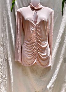 I. SEXY LONG RUCHED TOP