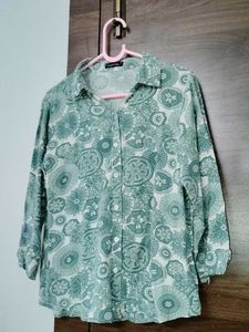 Floral Print Button-Down Shirt