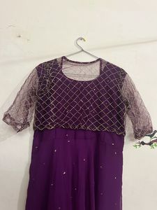 Elegant Purple Kurta Set