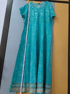 Sky Blue Printed Kurti With Dupatta