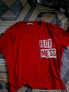 Red Crop Tee