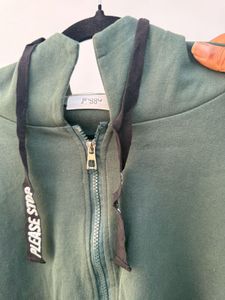 Green Zip-Up Hoodie
