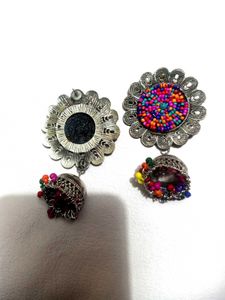 Colorful Jhumka Earrings