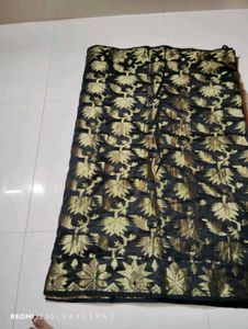 Black Zari Wark Saree