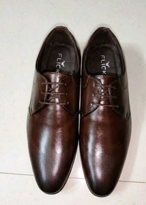 Flick Brown Leather Formal Shoes