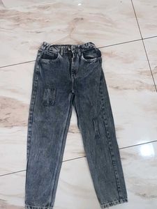 Acid Wash Patchwork Jeans
