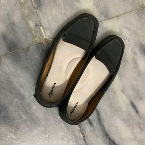 Ajanta Black Loafers