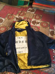 Yellow Graphic Hoodie double sided