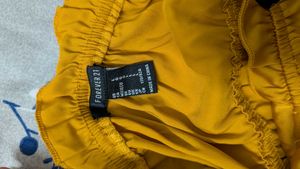 Yellow Off-Shoulder Crop Top