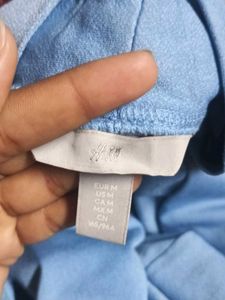 Light Blue V-Neck Top