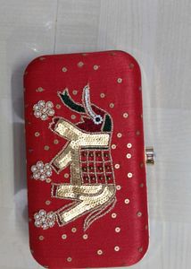 Clutch Embroidered Elephant Premium quality