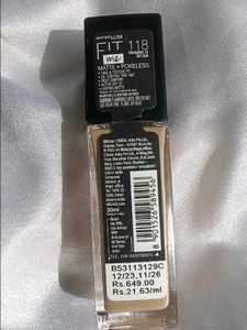 Maybelline New York Foundation Shade -118