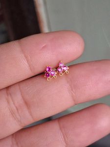 Ruby Nose Pins Gold