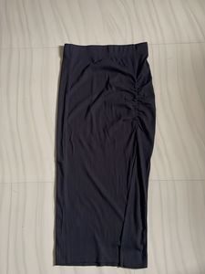 Ribbed Midi Skirt