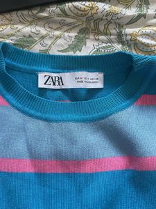 Zara Striped Knit Vest