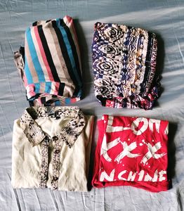 2-One Piece, 1- Tshirt and 1 Shirt