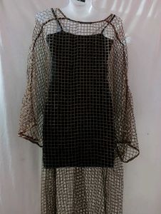 ZARA SEQUIN MESH KAFTAN DRESS