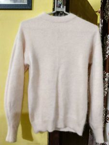 Cozy Pale Pink Knit Sweater