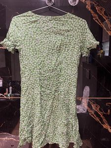 Floral Green Dress