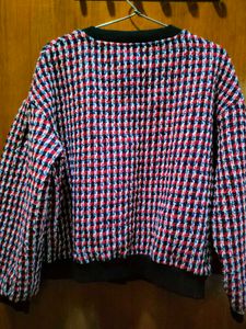 Patterned Knit Cardigan