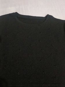 Elegant Black Layered Top