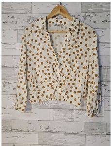 Zara Polka Dot Women's Crop Top