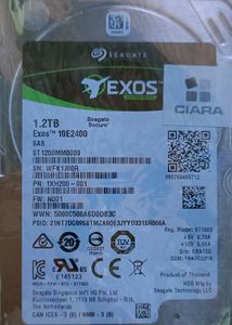 Seagate 1.2TB Hard Disk 1XH200-001 12Gb/s 128MB 51