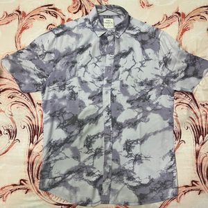 Mark &amp; Spencer Abstract Printed Casual Shirt