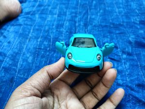 Teal Porsche Toy Car