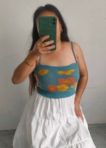 Floral Knit Cami Top