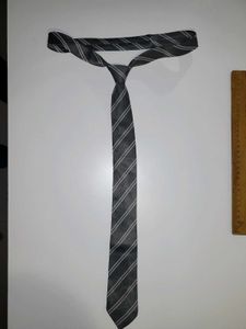 Striped Gray Tie