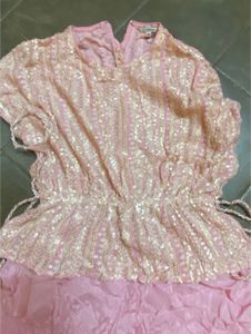 Peplum Dhoti Set