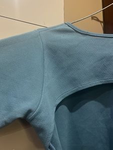 Cute Blue Crop Top