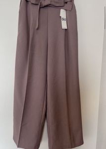 Belted Wide-Leg Pants