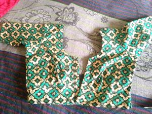 Double Colour Stitched  Blouse