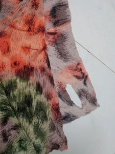 Hogh Low Pattern Frock For Girls
