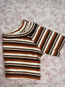 Multicolour Ribbed Crop Top #under199