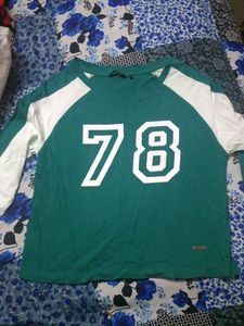Green & White '78' Graphic Tee