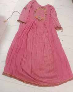 Pink  Gown With Pant 💗