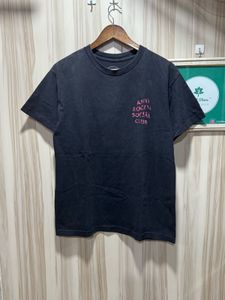 Anti Social SociaI Club Red Camo Logo Black TShirt