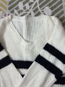 Striped Knit Sweater + free gift