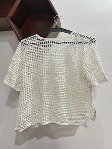 White crochet Top