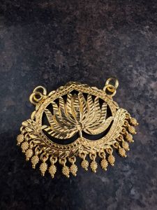 Gold  Covering-Lotus Pendant Necklace