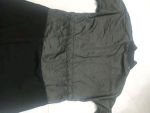 Gray And Black Designer Embroidered Saudi Abaya