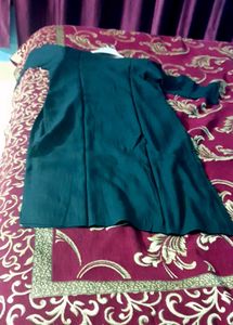 Beautiful bottle green kurta set